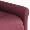 vidaXL Sill&oacute;n de masaje reclinable de tela color vino tinto