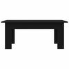 vidaXL Mesa de centro madera contrachapada negro 100x60x42 cm
