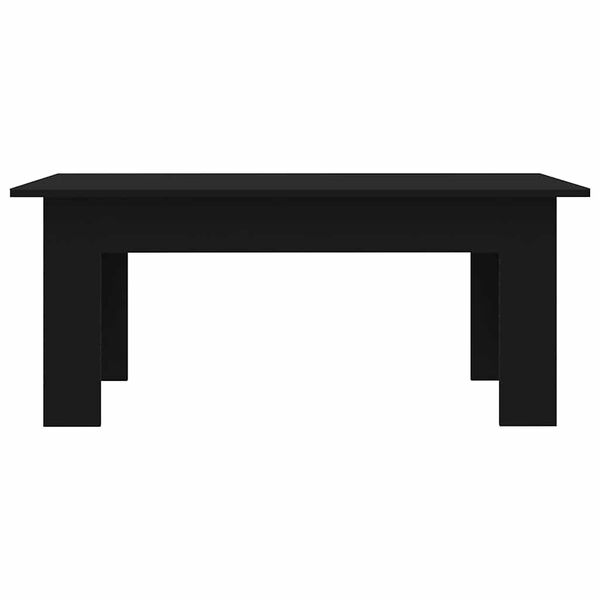 vidaXL Mesa de centro madera contrachapada negro 100x60x42 cm