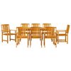vidaXL Conjunto de Comedor de Jard&iacute;n 7 pcs Marr&oacute;n