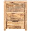 vidaXL Aparador de madera de mango rugosa 59x33x75 cm