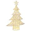 vidaXL &Aacute;rbol de Navidad 120 LED c&aacute;lido 120,5 cm PET