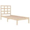 vidaXL Estructura de cama madera maciza 75x190 cm