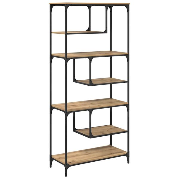 vidaXL Estanter&iacute;a Roble artisan 81 x 36 x 176 cm Madera contrachapada