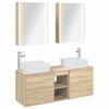 vidaXL Juego de muebles de ba&ntilde;o 5 pcs Roble Sonoma