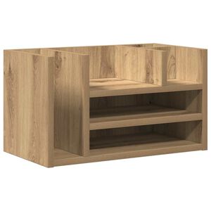 vidaXL Organizador de Escritorio Roble artisan 44,5 x 24 x 25 cm