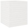 vidaXL Jardinera de madera maciza de pino blanca 40x40x46 cm