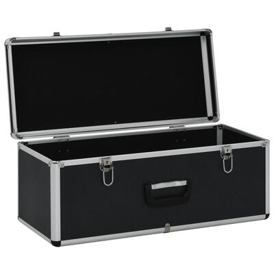 vidaXL Cajas de almacenamiento 3 unidades aluminio negro