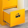 vidaXL Mueble archivador con caj&oacute;n Amarillo Mostaza 44 x 50 x 106.5 cm