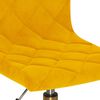vidaXL Sillas de comedor giratorias 4 uds terciopelo amarillo mostaza