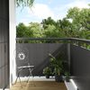 vidaXL Toldo para balc&oacute;n rat&aacute;n sint&eacute;tico gris antracita 1000x90 cm