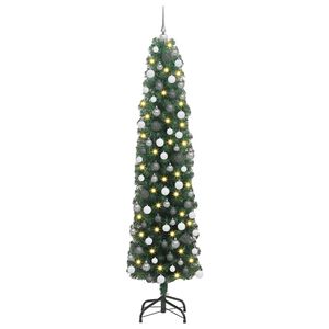 vidaXL &Aacute;rbol de Navidad artificial Verde 180 cm PVC, Acero y Pl&aacute;stico