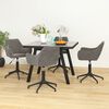 vidaXL Sillas de comedor giratorias 4 unidades terciopelo gris claro