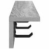 vidaXL Perchero de pared Gris Sonoma 60 x 10,5 x 10,5 cm