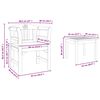 vidaXL Conjunto de sal&oacute;n Rosa del jard&iacute;n 3 pcs Madera de Acacia S&oacute;lida