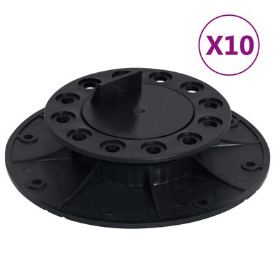 vidaXL Patas ajustables para terraza 10 unidades 25-40 mm