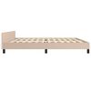 vidaXL Estructura cama sin colch&oacute;n cuero sint&eacute;tico capuchino 200x200cm