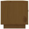 vidaXL Mueble de TV madera maciza de pino marrón miel 80x34x35 cm