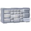 vidaXL Organizador multicajones con 22 cajones 49x16x25,5 cm