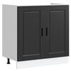 vidaXL Mueble bajo fregadero&nbsp;Porto negro 80x46x81,5cm&nbsp;madera dise&ntilde;ada