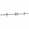vidaXL Kit de herrajes para puertas correderas acero negro 400 cm