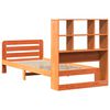 vidaXL Estructura de cama sin colch&oacute;n madera maciza marr&oacute;n 90x190 cm