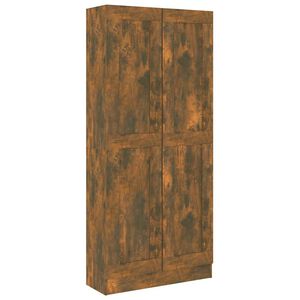vidaXL Estanter&iacute;a madera contrachapada roble ahumado 82,5x30,5x185,5cm