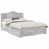 vidaXL Estructura de cama con cabecera Gris Concreto 140 x 200 cm