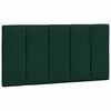 vidaXL Estructura de cama con LED sin colch&oacute;n Hanko terciopelo verde oscuro 100x200 cm