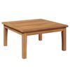 vidaXL Mesa de Jard&iacute;n Marr&oacute;n Madera maciza de Teca