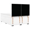 vidaXL Cama box spring con colch&oacute;n cuero sint&eacute;tico blanco 140x200cm