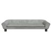 vidaXL Cama para perros de terciopelo gris claro 100x50x21 cm
