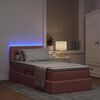 vidaXL Cama con almacenamiento y LED Rosa 90 x 190 cm Terciopelo