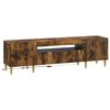 vidaXL Mueble de TV LED Roble Ahumado Madera de ingenier&iacute;a