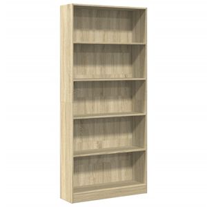 vidaXL Librer&iacute;a roble Sonoma 80x24x176 cm madera de ingenier&iacute;a