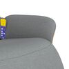 vidaXL Sill&oacute;n reclinable de masaje con reposapi&eacute;s tela gris claro