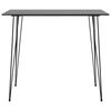 vidaXL Mesa alta y taburetes de bar 7 piezas negro