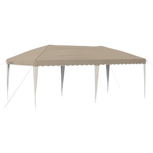 vidaXL Carpa Plegable para Fiestas 575 x 290 x 245 cm Crema