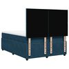vidaXL Cama box spring con colch&oacute;n terciopelo azul 140x190 cm