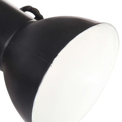 vidaXL Lámpara de pared industrial negra 45x25 cm E27