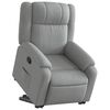 vidaXL Sillón reclinable elevable de tela gris claro
