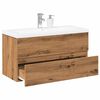 vidaXL Mueble con lavabo integrado roble artisan
