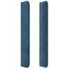 vidaXL Cabecero con orejas de terciopelo azul oscuro 147x16x118/128 cm