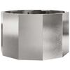 vidaXL Jardinera Plateado 60 x 60 x 35 cm Acero inoxidable