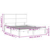 vidaXL Estructura de cama sin colch&oacute;n madera maciza de pino 160x200 cm