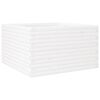vidaXL Jardinera de madera maciza de pino blanca 80x80x46 cm