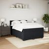 vidaXL Cama box spring con colch&oacute;n terciopelo negro 160x200 cm