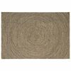vidaXL Alfombras de &aacute;rea Natural y negro 240 x 340 cm yute