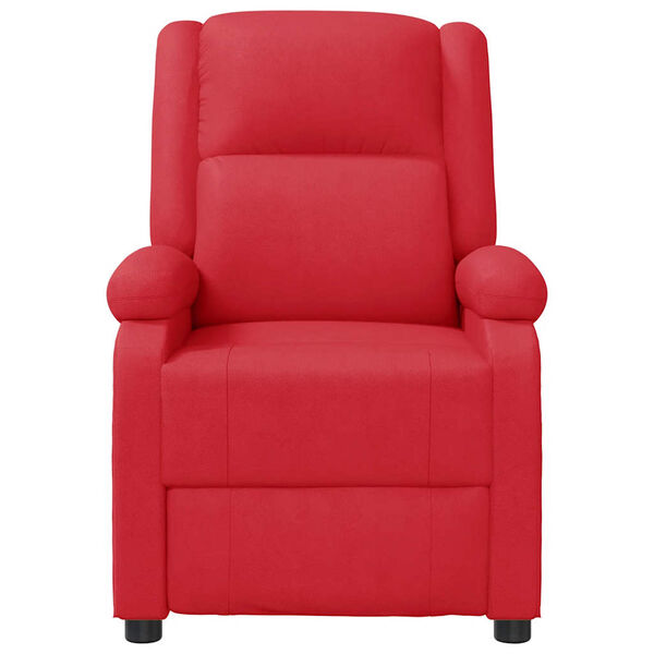 vidaXL Sill&oacute;n de masaje de cuero sint&eacute;tico rojo