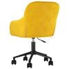 vidaXL Sillas de comedor giratorias 2 uds terciopelo amarillo
